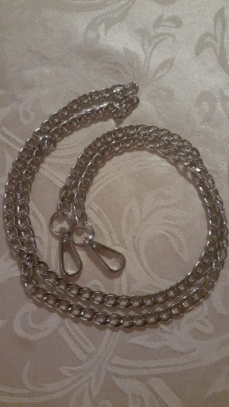 Chain Purse Strap Silver